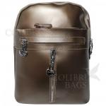 Кожаный рюкзак-сумка INDIKA CASUAL. Бронза.