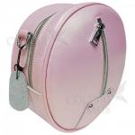 Кожаный рюкзак-трансформер Sunset. Розовый перламутр