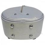 Кожаный рюкзак-трансформер Sunset. Серый перламутр