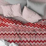 КПБ евро поплин "Patrizia" (70х70) рис. 15567-4/15161-3 Chevron-4