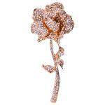 1406-1 золотая роза со стразами