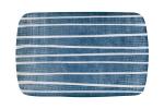 Блюдо прямоугольное (синий с белыми полосками) Бриз без инд.упаковки