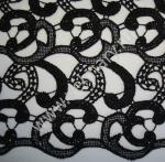 Гипюр макраме ART.2960 чёрный, ширина 140см