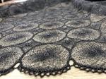 Гипюр макраме ART.2969 серый металлик, ширина 140см
