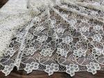 Гипюр макраме ART.2981 экрю/св.бежевые цветы, ширина 140см