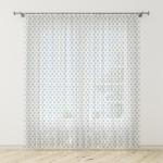 Штора Тюль печать  Village 0030 зеленый 145*260