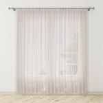 Штора Тюль лен печать Village 0020 розовый 145*260