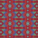 Штора Блэкаут печать white Paint forms 0098 красный 145*260