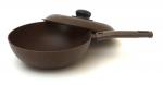 Сковорода - ВОК 24 см съемная ручка крышка Браун