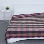 Плед Ромбы 100% ПАН 500 гр цвет малиновый