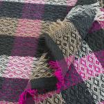 Плед Ромбы 100% ПАН 500 гр цвет малиновый