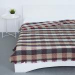 Плед Ромбы 100% ПАН 500 гр цвет красный