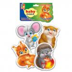 VT1106-05 Мягкие пазлы Baby puzzle Пушистики