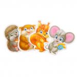 VT1106-05 Мягкие пазлы Baby puzzle Пушистики