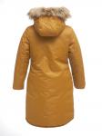 Зимняя курта для девочки Д 126 ГОРЧИЧНЫЙ
