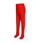 Колготки гладкие ДК-4 красные (1492 D)