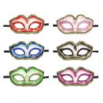 СНОУ БУМ Маска карнавальная, 14,5х7,5см, пластик, 6 цветов