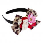 Ободок для волос ОБ-5765 леопард (Мишки на отдыхе)