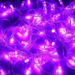 СНОУ БУМ Гирлянда электр. вьюн 9м, 100 LED-алмаз, фиолетовый, прозр. провод, пост.свечение, 220В