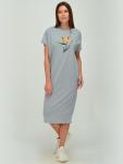 3104-сер 359480 Платье трикотажное