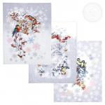 Комплект полотенец "Морозко" 50*60 см - 3 шт. рогожка хлопок 100%