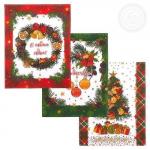 Комплект полотенец "Мандариновое настроение" 50*60 см - 3 шт. вафля хлопок 100%