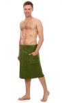 Килт мужской для бани и сауны ОЛИВА махровый хлопок 100%