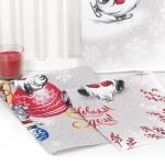 Комплект полотенец "Гномики" 50*60 см - 3 шт. рогожка хлопок 100%