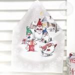 Комплект полотенец "Гномики" 50*60 см - 3 шт. рогожка хлопок 100%