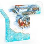 Комплект полотенец "Санта" 50*60 см - 3 шт. рогожка хлопок 100%