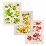 К-т полотенец "Сезон" 50*60 см - 3 шт. рогожка хлопок 100%