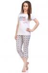 Пижама женская (футболка,бриджи)