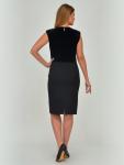 10069-чер 319790 Платье трикотажное