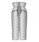 Брюки утепленные БР-1672-18 Red and Black