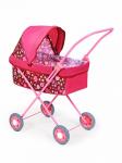 *Коляска кук. №1 открытая СПб Цветы (бордо)