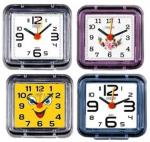 LADECOR Chrono Будильник кварц, пластик, 7х7х4 см, "Классика" 4 цвета