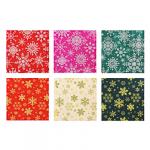 СНОУ БУМ Набор подарочной бумаги, ПВХ, 4 шт, 50х70см, (20х30), 6 дизайнов, арт.2021-27