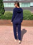 Женский вязанный костюм 500 темно-синий