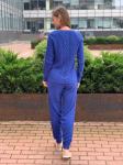 Женский вязанный костюм 380 синий
