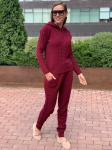 Женский вязанный костюм 500 винный