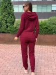 Женский вязанный костюм 500 винный