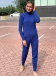 Женский вязанный костюм 388 синий