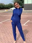 Женский вязанный костюм 388 синий