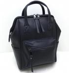 Кожаный рюкзак-трансформер MAMMIS. Черный