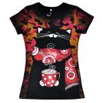 Футболка женская "Чашка горячего"