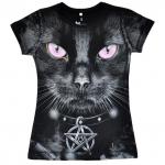 Футболка женская "Взгляд" (стрейч)