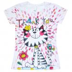 Футболка женская "Thank You!" (стрейч) (артикул: km-11)