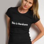Футболка женская с надписью "This is Hardcore"