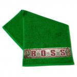 Полотенце махровое, подарочное "BOSS"