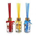 LADECOR Аромадиффузор с цветными палочками,  Путешествия,  50  мл Свежесть хлопка/Гардения/Имбирный чай